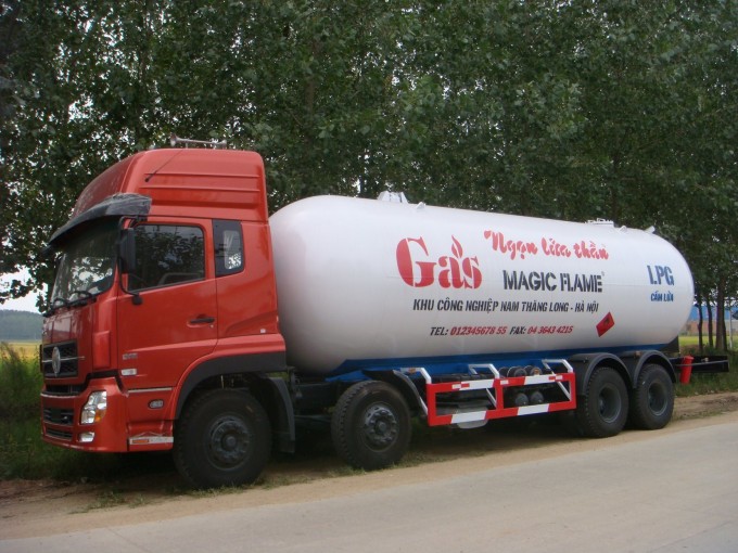 China Make Good Sales 36m3 15t LPG Distribution Tanker Truck 