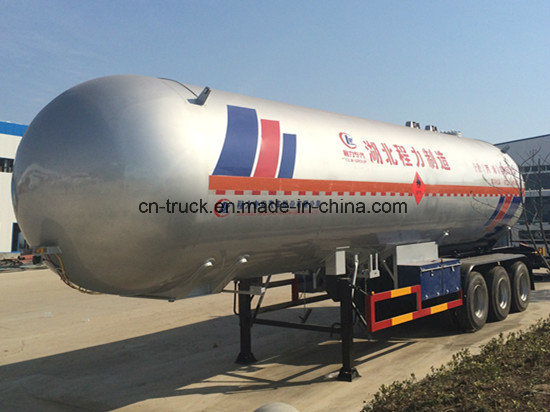 China Hotsales 3axles 56m3 Q370 24mt Bulk LPG Trailer 