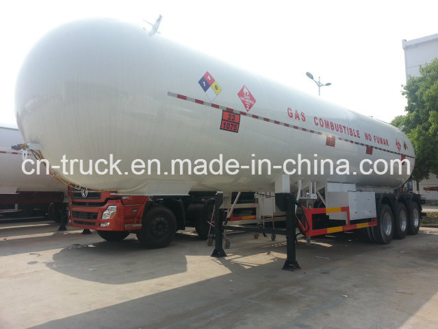 China Make 56000liters 24mt LPG Semitrailer Gas Tanker Semitrailer 