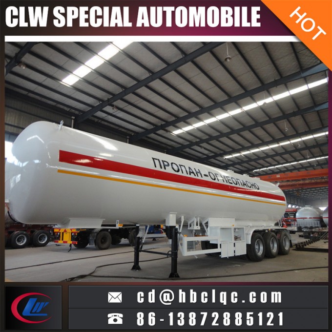 3axles 20mt 50000L LPG Trailer Tank Liquid Gas Tanker Semitrailer 