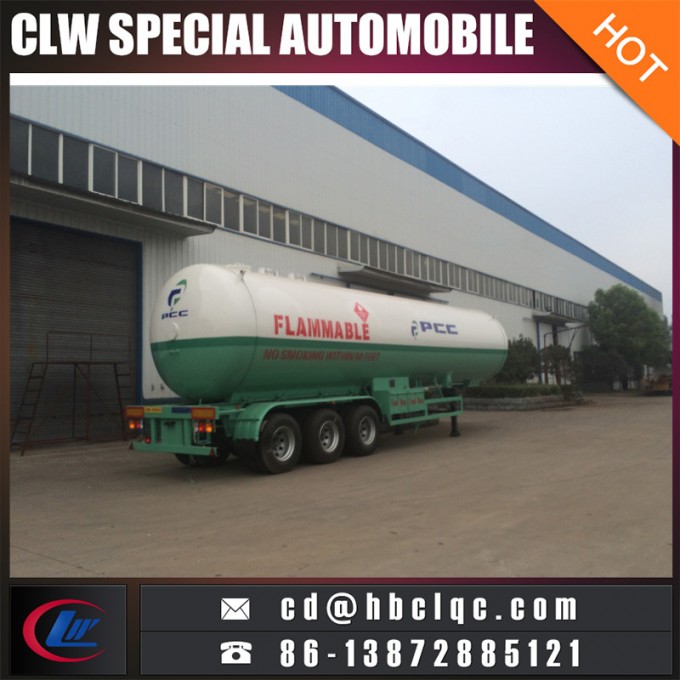 Hot Sales 6wheels 56m3 LPG Semitrailer LPG Transort Trailer Tanker 