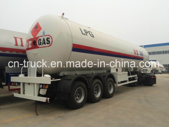 Low Price Hotsales 24500kg 58.8m3 LPG Gas Delivery Trailer 