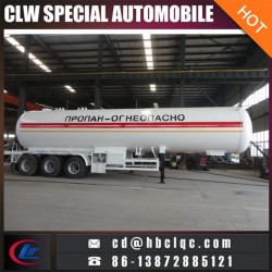 49.6m3 21mt Liquid Gas Tanker Semitrailer LPG Trailer Tank to Kyrghyzstan