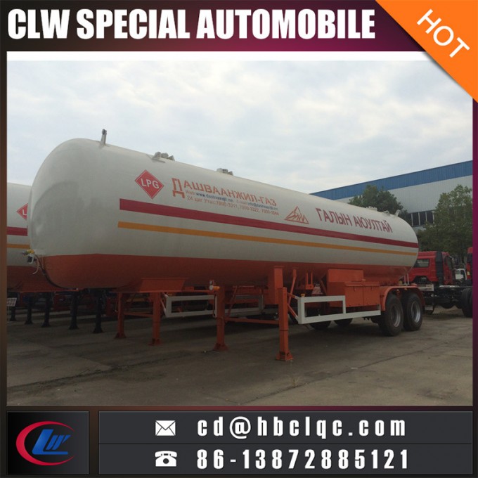 Double Axles 40000L 20mt LPG Tanker Trailer Liquid Gas Semitrailer 