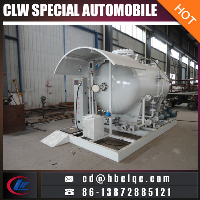 Good Price 4mt 8cbm LPG Skid-Mounted Refilling Plant 