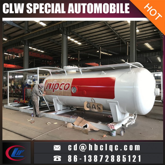 Customized 25m3 12500kg Mobile Refilling LPG Skid Station 