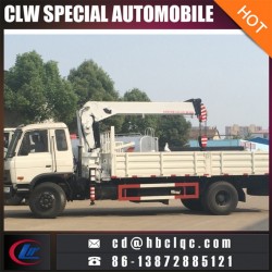 6ton Crane Truck Dongfeng Rhd Lorry Mounted Telescopic Boom Crane