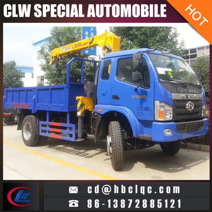 4X2 Forland 3ton Telescopic Crane Truck 