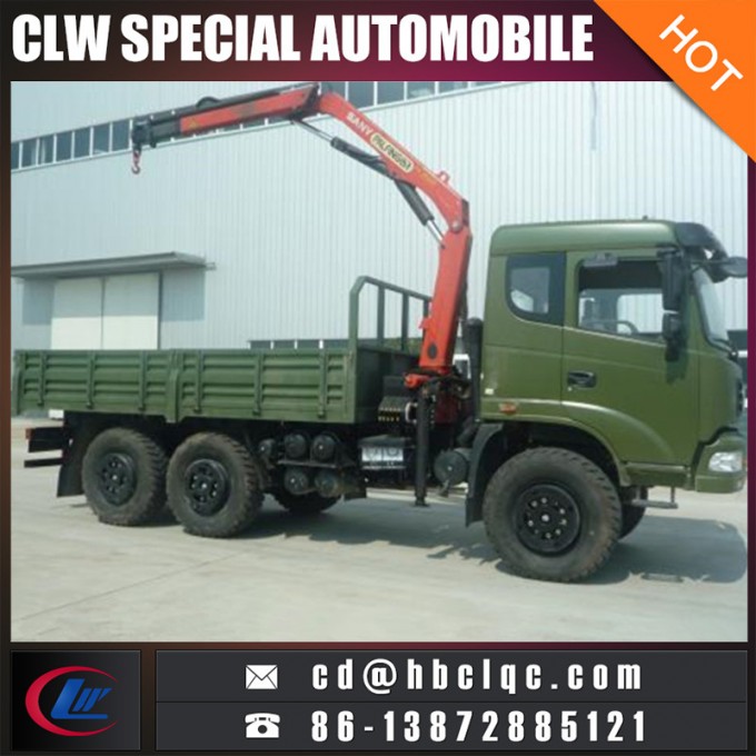 6ton Knuckle Crane 6X6 Military Dongfeng Crane Truck 