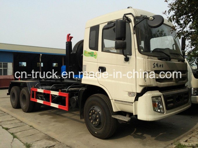 6X4 Dongfeng 260HP 16mt Skip Loader Garbage Truck 