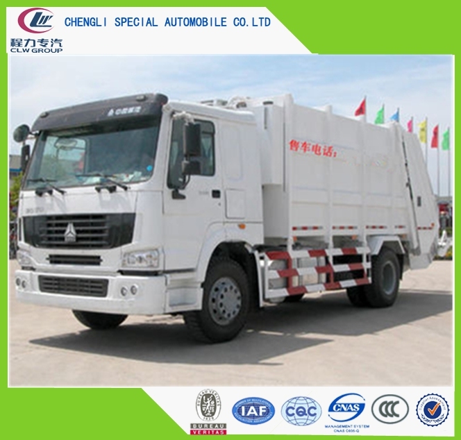 4X2 HOWO 12ton Waste Collector Truck 