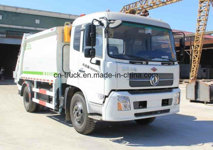 4X2 Tianlan 10mt 12mt Compression Garbage Truck 