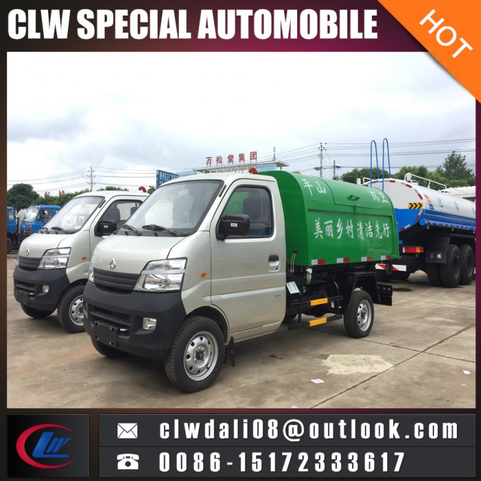 China Mini Cabin Removable Garbage Truck Pull-Arm Garbage Truck 