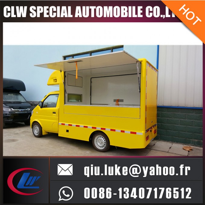 New Designed Moving Towable Ice Cream Mobile Food Cart with Ce 