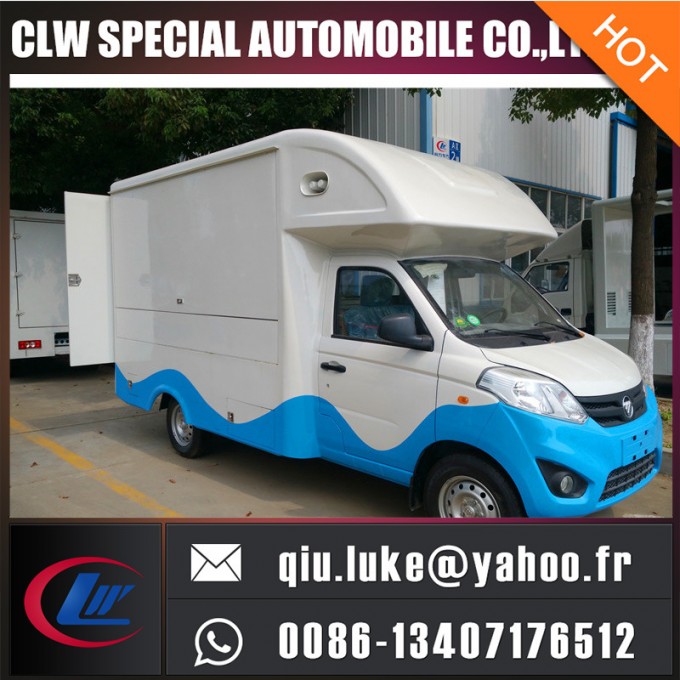 Good Quality 4 Wheel Euro4 Petrol Chang an Ice Cream/Coffee/Fast Food Vending Mobile Kitchen Food Tr 