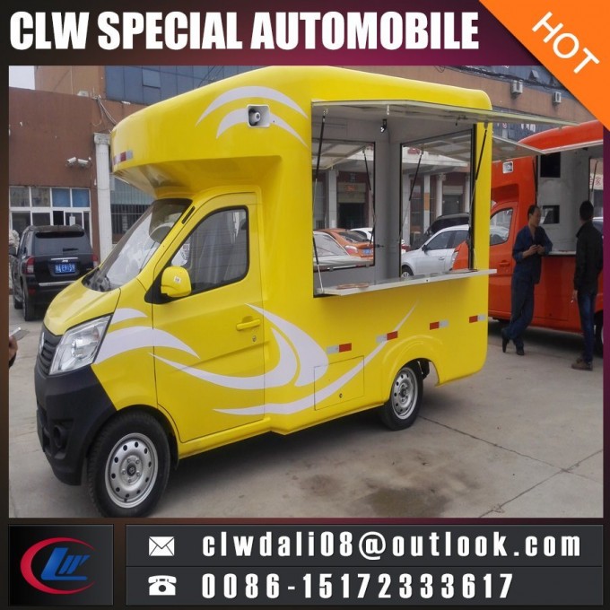 Fast Food Seling Truck, Mini Food Truck for Sale, Gasoline Food Truck with Cheap Price and High Qual 