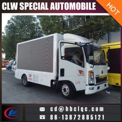 Light HOWO LED Mobile Advertising Vehicle Mobile Outdoor LED Truck