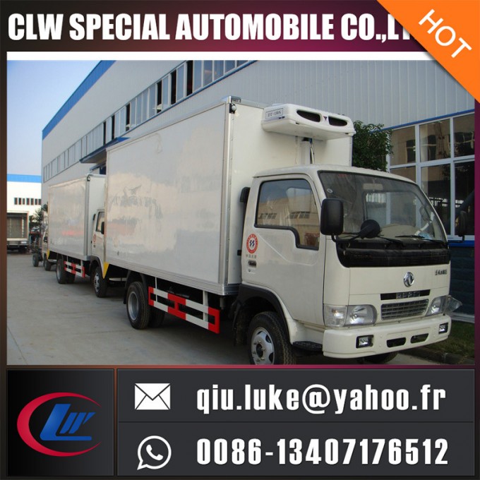 Dongfeng 4X2 95HP 5-10 Tons Refrigerated Van Freezer Truck for Sale in Dubai 