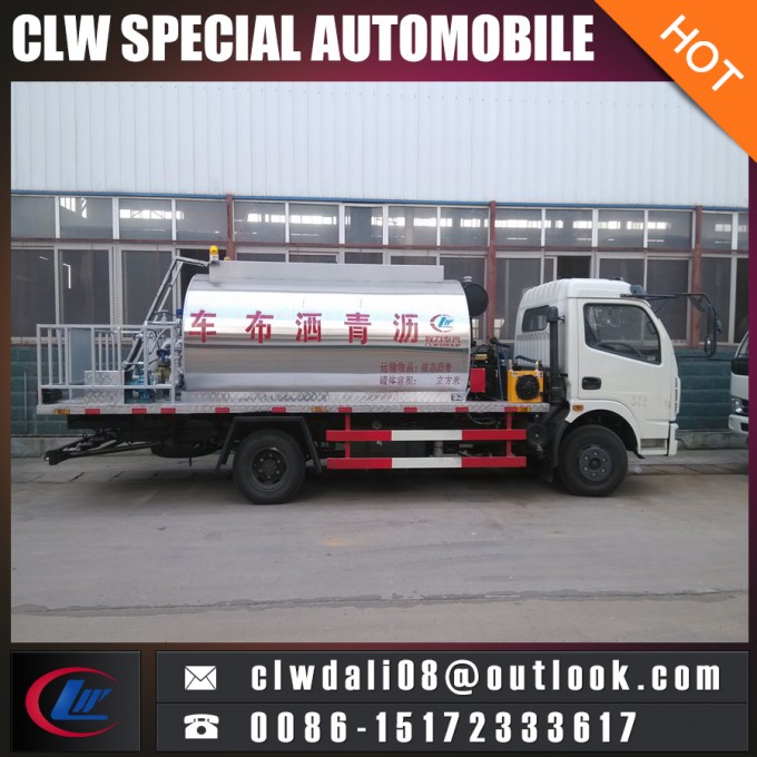 4*2 Small Asphalt Truck, 4cbm Asphalt Distributor Tank Truck for Hot Sale 