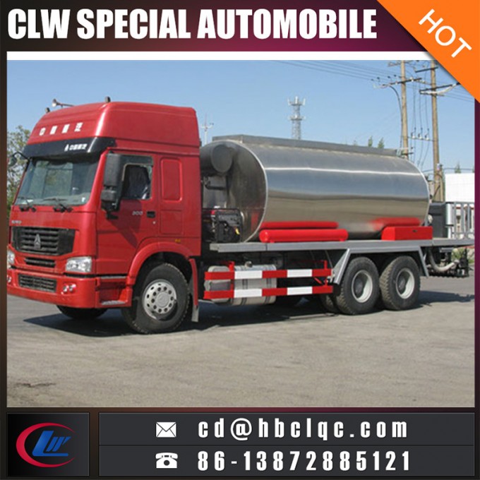 6X4 HOWO 10m3 Asphalt Tanker Truck Asphalt Distribution Truck 