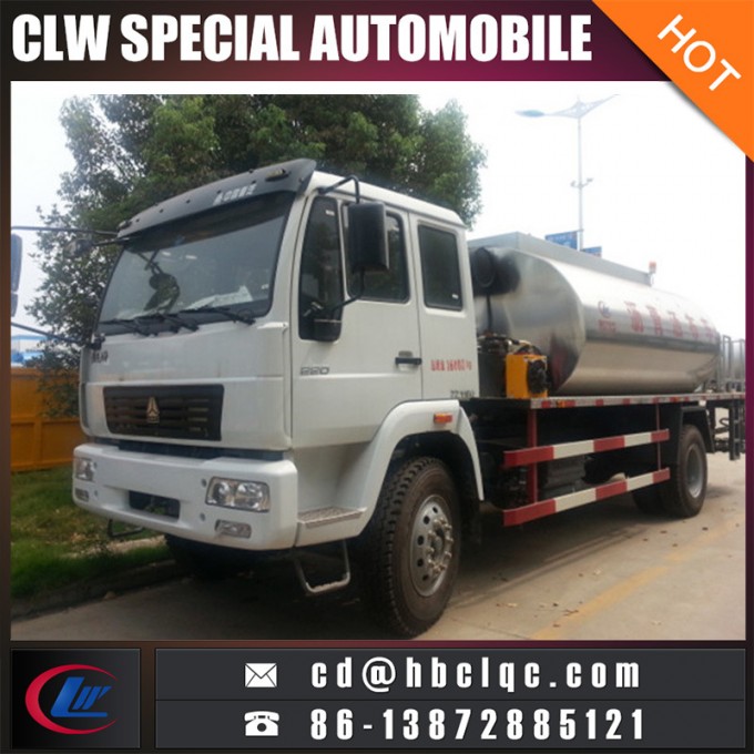 Sino 9t 10t Bitumen Distribution Tank Truck Bitumen Delivery Tanker 