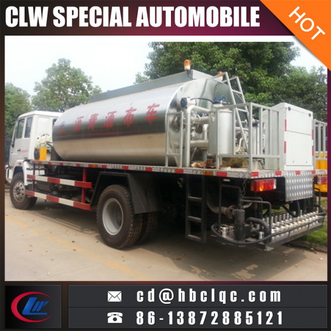 Xinhuanghe 9m3 Bitumen Sprayer Tank Truck Bitumen Distribution Tank Truck 