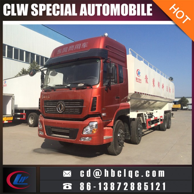 China 8X4 45m3 Bulk-Fodder Transport Truck Bulk Delivery Truck 