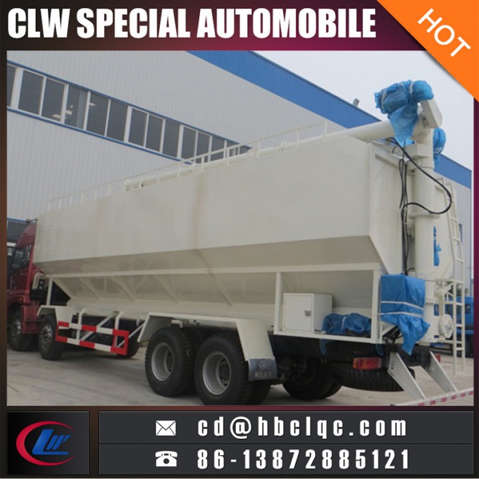 China Auman 45m3 Bulk Feed Corn Truck Bulk Feed Tank Truck 