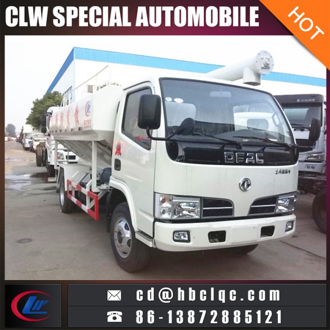 Dongfeng 5ton Poultry Feed Bulk Transportation Truck Fodder Delivery Truck 