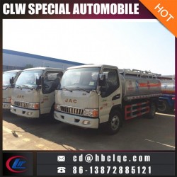 China Manufacture Light JAC 5m3 4t Oil Truck Tank Fuel Truck