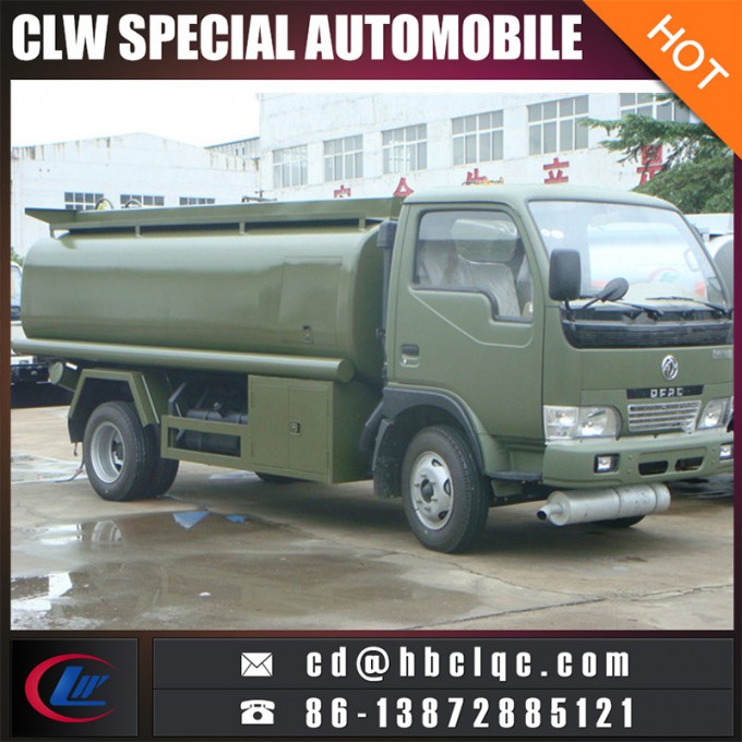 Lower Price Dongfeng 5000L Oil Truck Gasoline Tank Truck Images 1