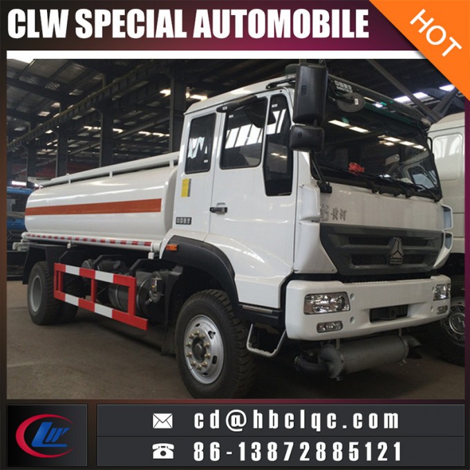 Sino Huanghe 15m3 16m3 Oil Tank Fuel Transport Truck Images 1