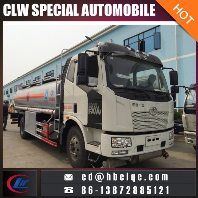 FAW J6 15m3diesel Truck Tanker Fuel Refueling Truck Tanker 