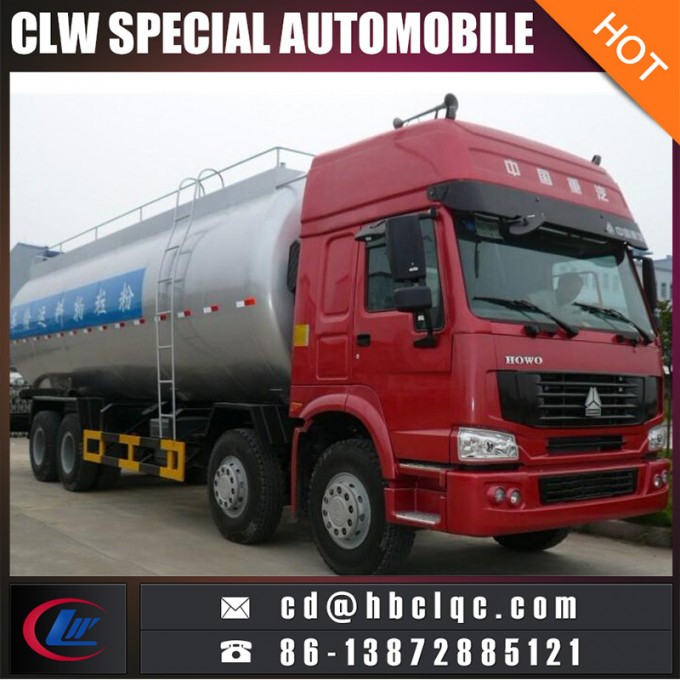 HOWO 50mt Bulk Cement Tank Truck Bulk Cement Carrier Tank 