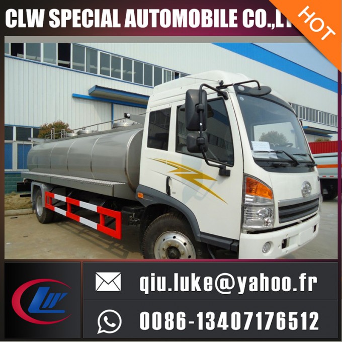 FAW Jiefang Heavy Duty Fresh Milk Tank Transport Truck 