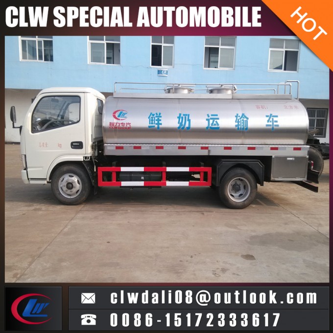 Stainless Steel Tanker Truck for Milk Delivery, 4*2 Milk Tank Truck with Cheap Price and Best Qualit Images 1