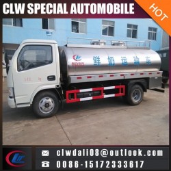 4cbm Milk Tanker Truck, Fresh Milk Transportation Vehicle, Milk Tanker for Sale