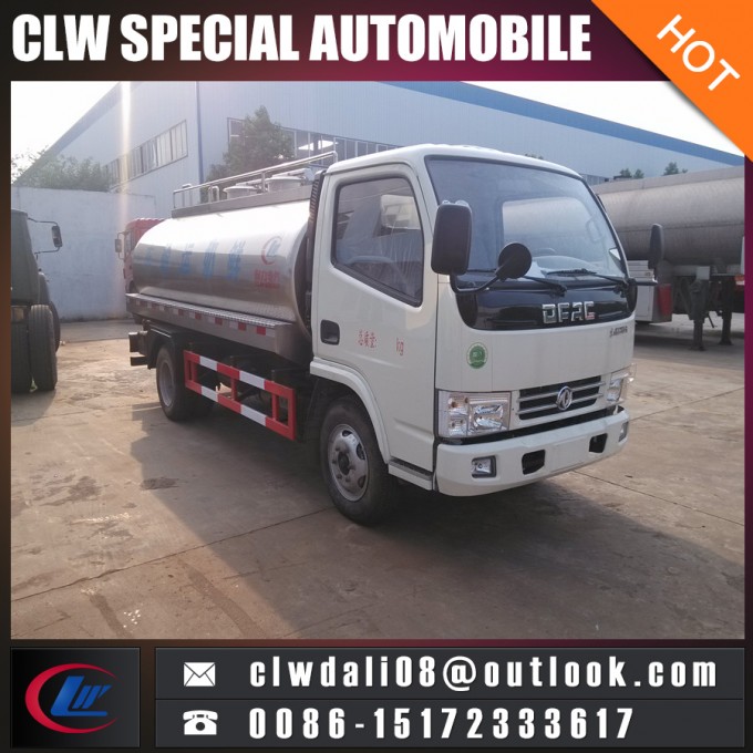 Dongfeng Insulated Milk Delivery Truck, 4000L Milk Tank Truck for Sale 