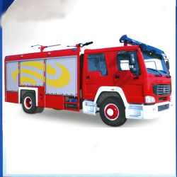 Hot Sale HOWO 6t Powder/Foam Twin-Agent Fire Truck