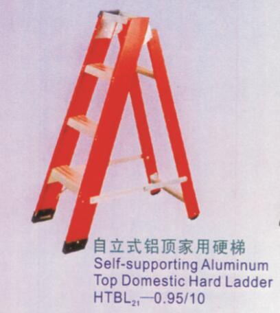 Self-Supporting Aluminum Top Domestic Hard Ladder 