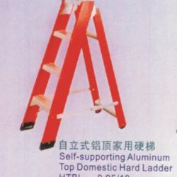 Self-Supporting Aluminum Top Domestic Hard Ladder