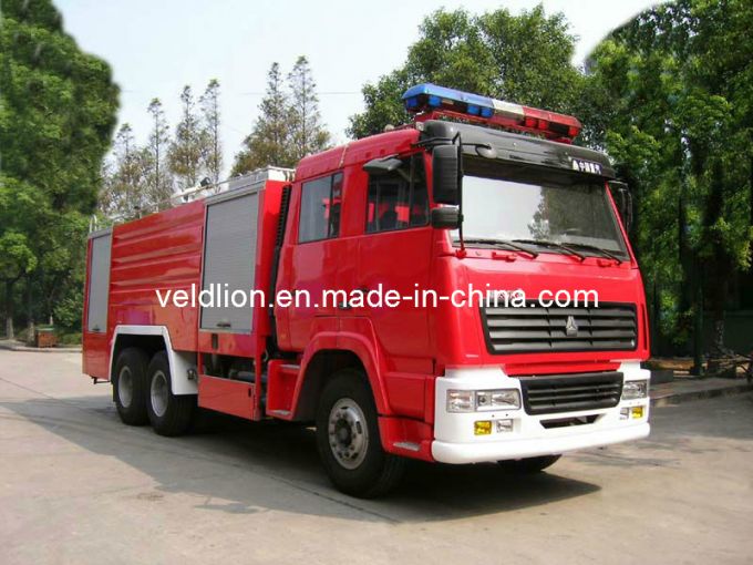 Steyr 6*4 Driving Mode with Alarm Lamps Fire Truck 