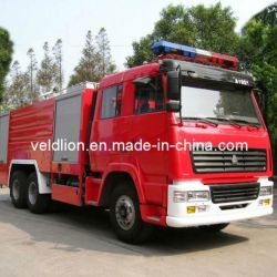 Steyr 6*4 Driving Mode with Alarm Lamps Fire Truck