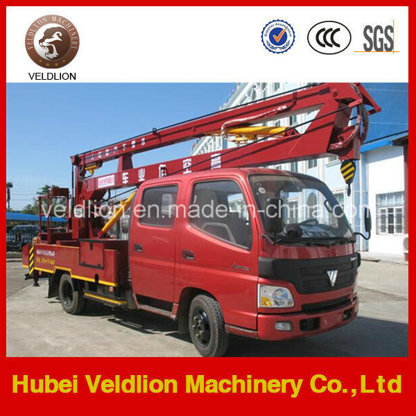 Foton 4*2 18m Aerial Truck with 200kg Loading Capacity Basket 