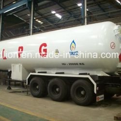 New Design Customized Export Nigeria 59.6m3 LPG Transportation Semi Trailer Truck