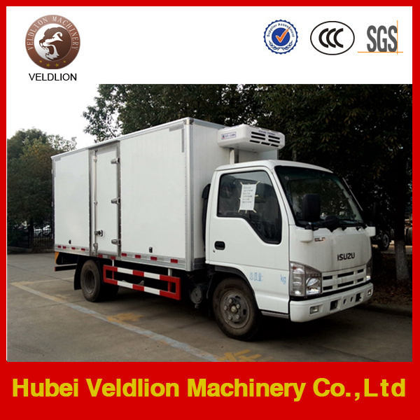 4X2 Isuzu 5t Freezer Food Transport Box Truck Images 1