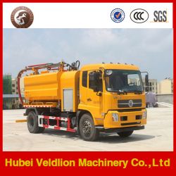 Dongfeng 6X4 Sewage Vacuum Suction & High Pressure Jetting Truck, 10, 000 Liter Sewage Suction T