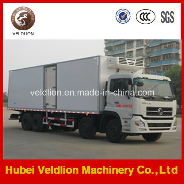 Dongfeng 8X4 Refrigerator Truck for Frozen Seafood Images 1