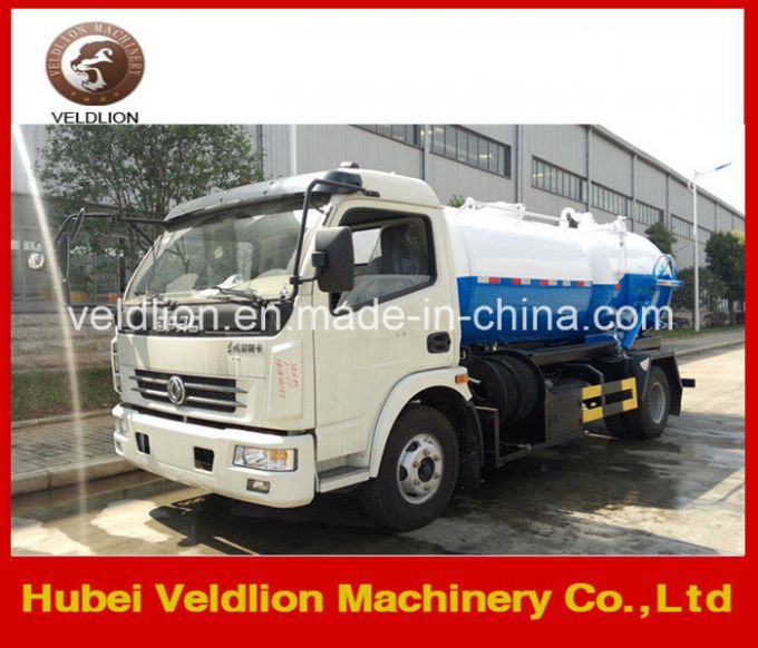 Dongfeng 3000L Sewage Suction Truck with Cleaning Fuction Images 1