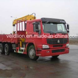 Sinotruk HOWO Cargo Truck with 10 Ton Crane